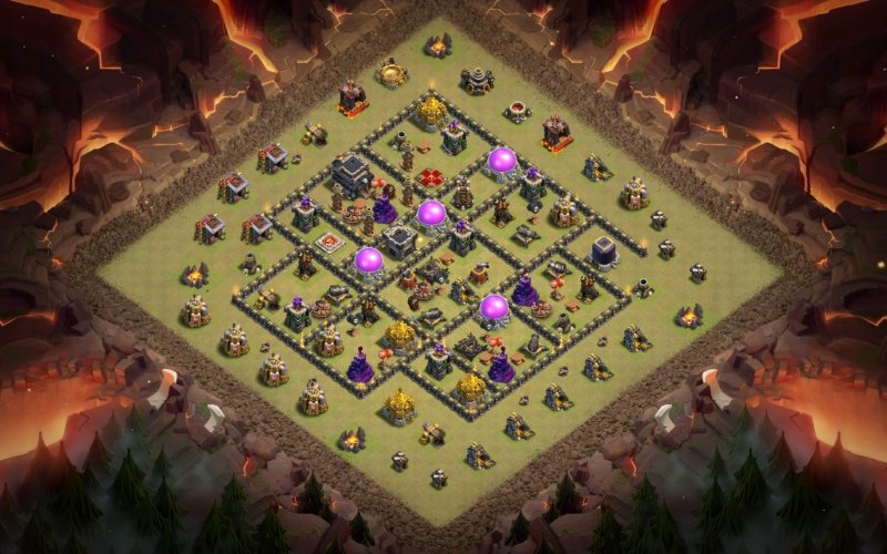 clash of clans th9 base 2023