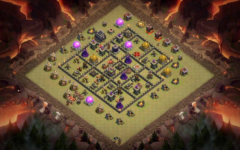 best th9 base layout